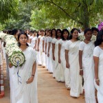 Students with Jasmine Chain